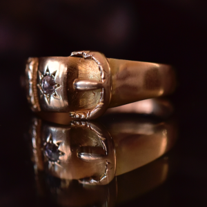 Victorian Gold & Diamond Buckle Ring