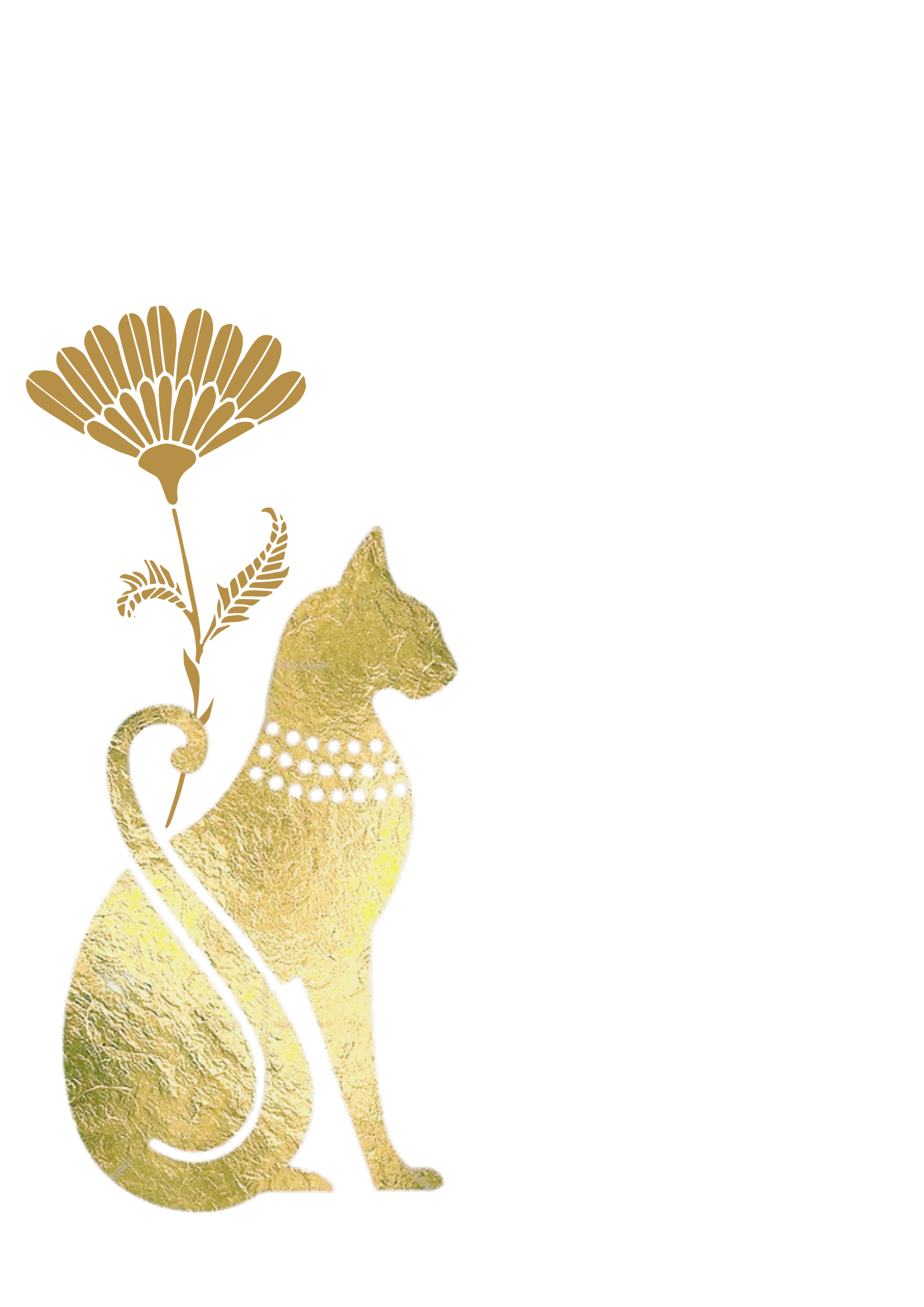 a-pin-of-gold-cat-background-flower